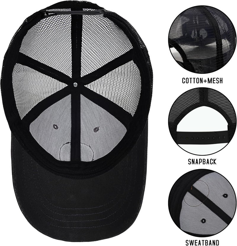 Kitcmat Store Mesh Bigfoot Hat for Men - Snapback Sasquatch Cap Adjustable Hunting & Hiking Hat Breathable Outdoor Gear - Image 5